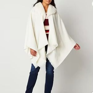 Fur collar wrap/shawl